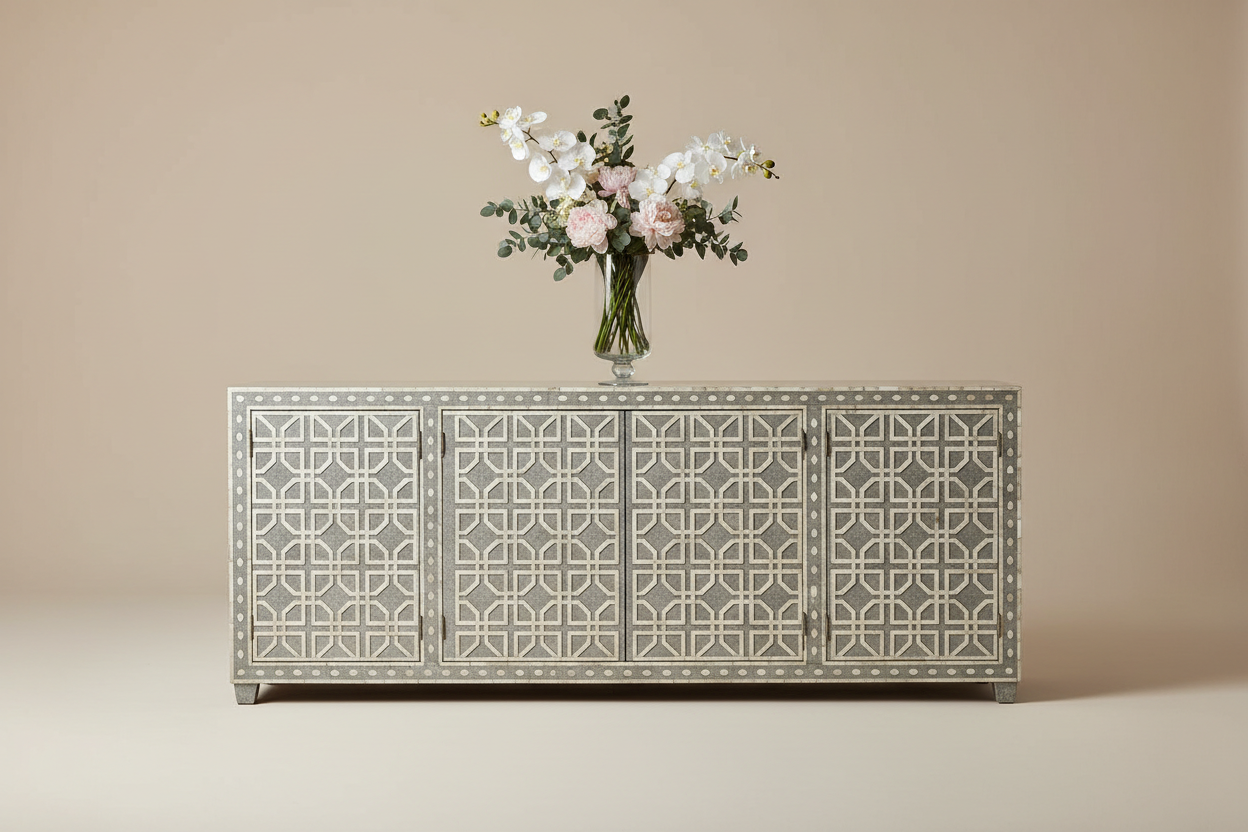 Luxury Bone Inlay & MOP Buffets | Handcrafted Credenzas – Inlay Craft