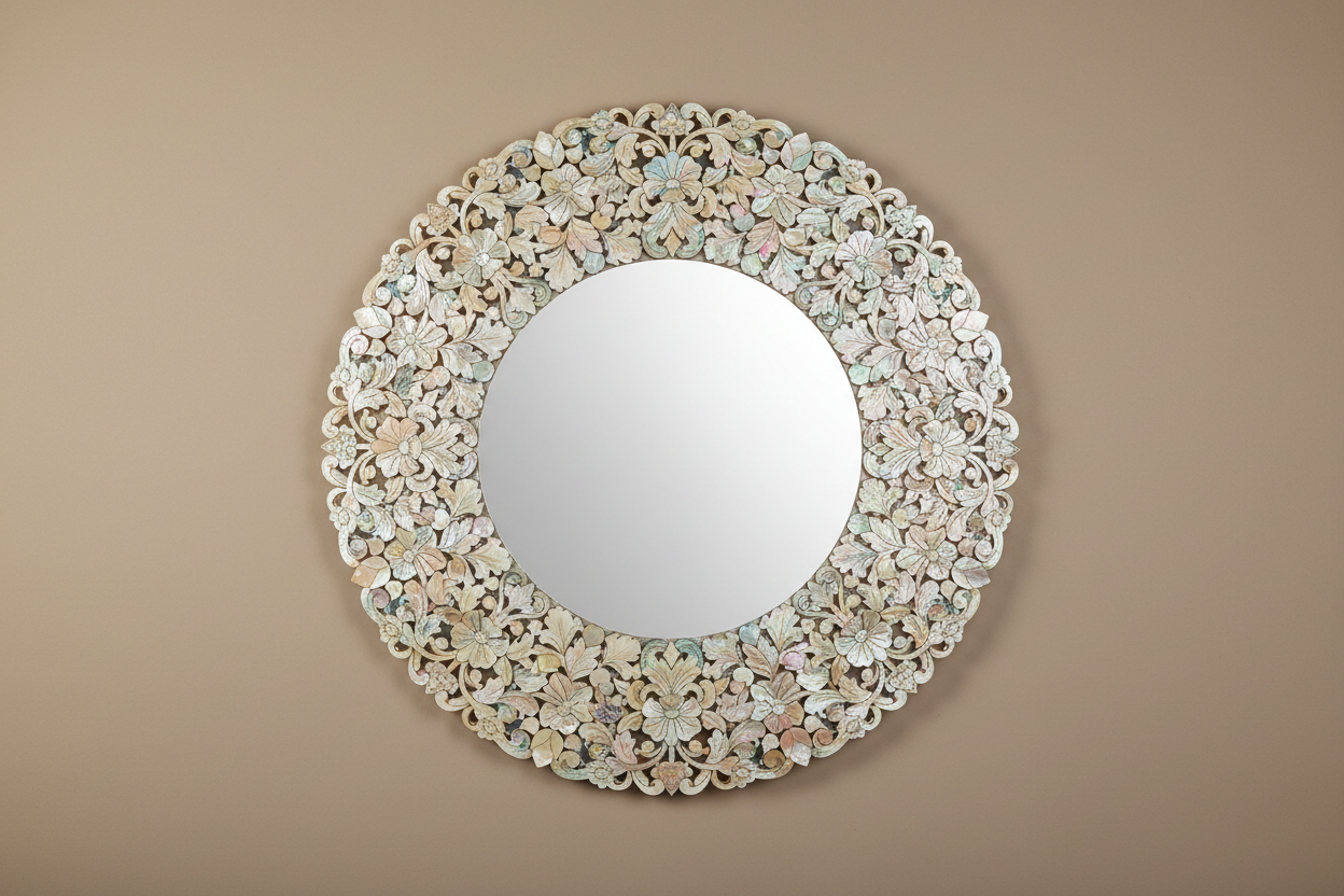 Luxury Bone Inlay & Mother of Pearl Mirrors | Wall & Floor Frames ...